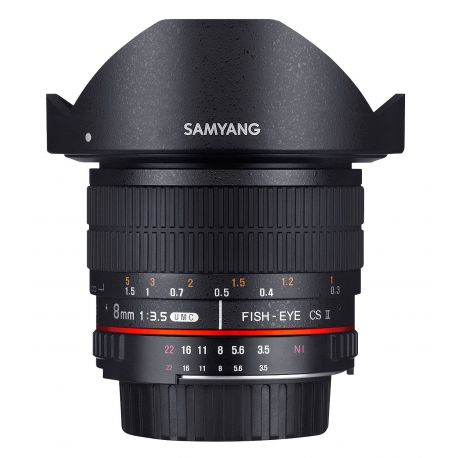 Obiettivo Samyang 8mm f/3.5 Fish-eye CS II x Sony E-Mount Lens