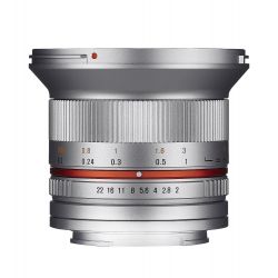 Obiettivo Samyang 12mm f/2.0 NCS CS Silver x Sony E-Mount Lens