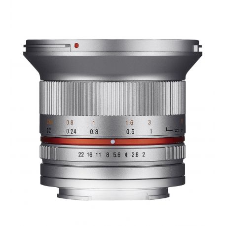 Obiettivo Samyang 12mm f/2.0 NCS CS Silver x Sony E-Mount Lens