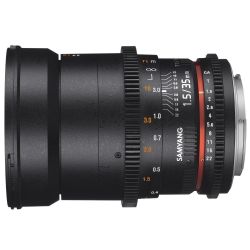 Obiettivo Samyang 35mm T1.5 AS UMC VDSLR Mark II x Canon Lens