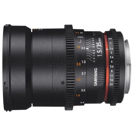 Obiettivo Samyang 35mm T1.5 AS UMC VDSLR Mark II x Canon Lens