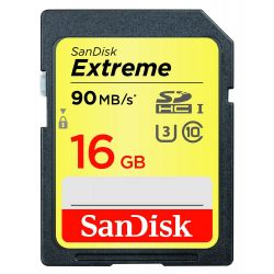 SanDisk Extreme Scheda SD 16gb 90Mb/Sec