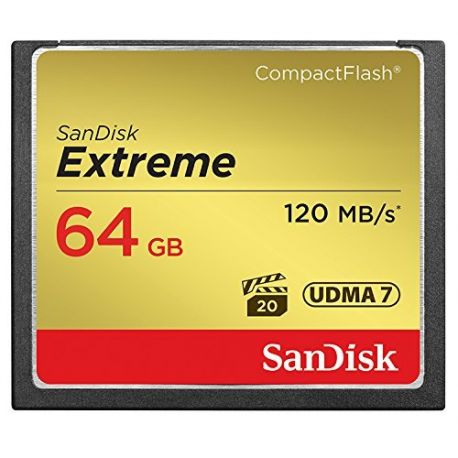 Sandisk CF Extreme Scheda Memoria Compact Flash 64Gb 120Mb/s