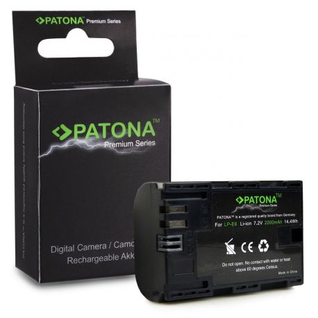 Patona Batteria 1212 LP-E6 2000mAh x Canon