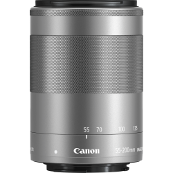 Obiettivo Canon EF-M 55-200mm f/4.5-6.3 IS STM Silver (bulk) per EOS M