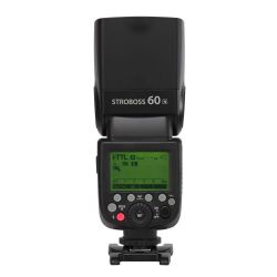 Quadralite Stroboss 60N flash a slitta per Nikon