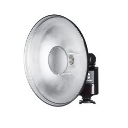 Quadralite beauty dish per flash Reporter