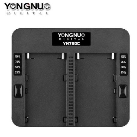 Yongnuo YN750C Caricatore doppio per batteria Sony NP-F970 NP-F960 NP-F570 NP-F770 NP-F975