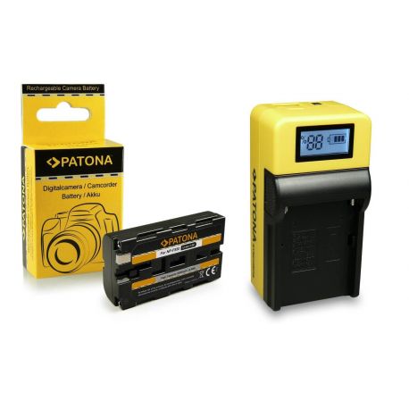 Patona Caricabatteria + Batteria NP-F550 per Sony