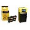 Patona kit Caricabatteria LED LCD + Batteria NP-F550 per Sony