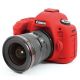 Custodia Protettiva in silicone per Canon 5D mark 3 EasyCover Rossa