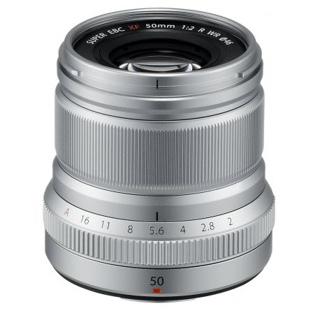 Obiettivo FUJINON XF 50mm F2 R WR argento silver per Fuji Fujifilm