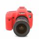 Protezione in silicone custodia EasyCover per Canon 6D Rosso