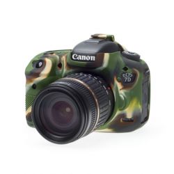 Custodia protettiva morbida EasyCover in silicone per Canon 7D Mark II Camouflage