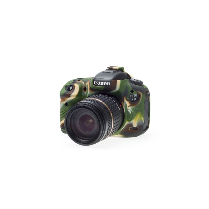 Custodia in silicone per Canon 7D Mark 2 EasyCover Camouflage 
