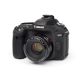 Custodia in silicone morbido EasyCover camera case protezione per Canon 80D Nero