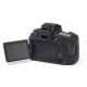 Custodia in silicone morbido EasyCover camera case protezione per Canon 80D Nero