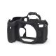 Custodia in silicone morbido EasyCover camera case protezione per Canon 80D Nero