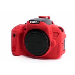 Camera case protezione EasyCover custodia in silicone morbido per Canon 650D/700D/Rebel T4i/T5i Rosso