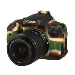 Camera case in silicone EasyCover custodia protettiva morbida per Canon 750D / Rebel T6i Camouflage