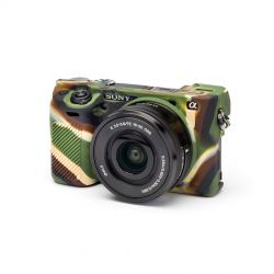 Camera case in silicone morbido EasyCover custodia per Sony A6000 / A6300 Camouflage