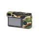 Camera case in silicone morbido EasyCover custodia per Sony A6000 / A6300 Camouflage