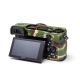 EasyCover custodia soft camera case in silicone morbido per Sony A6500 Camouflage