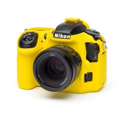 Custodia protezione EasyCover camera case in silicone morbido per Nikon D500 Giallo