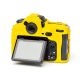 Custodia protezione EasyCover camera case in silicone morbido per Nikon D500 Giallo