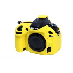Custodia soft protezione EasyCover camera case in silicone morbido per Nikon D600 D610 Giallo