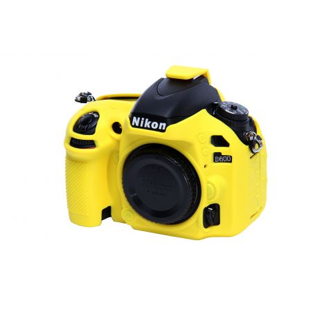 Custodia soft protezione EasyCover camera case in silicone morbido per Nikon D600 D610 Giallo