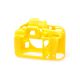 Custodia soft protezione EasyCover camera case in silicone morbido per Nikon D600 D610 Giallo