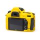 Protezione custodia EasyCover soft camera case in silicone morbido per Nikon D750 Giallo