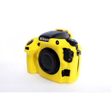 Custodia soft protezione in silicone EasyCover camera case morbido per Nikon D800 D800E Giallo