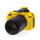 EasyCover camera case custodia protezione morbida in silicone per Nikon D5300 Giallo