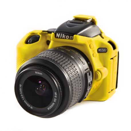 Protezione EasyCover soft case custodia in silicone morbido per Nikon D5500 D5600 Giallo