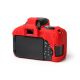 Custodia protettiva camera case EasyCover in silicone morbido per Canon 800D Rosso
