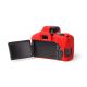 Custodia protettiva camera case EasyCover in silicone morbido per Canon 800D Rosso