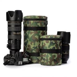 Custodia protettiva per obiettivo EasyCover borsa lens bag dimensioni 130x290mm camouflage