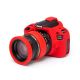 Lens rim protettivo in silicone EasyCover anello paraurti per obiettivo 77mm rosso