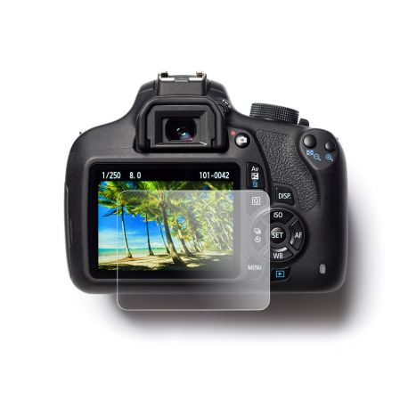 EasyCover tempered glass screen protector protezione schermo in vetro temperato per Canon 70D