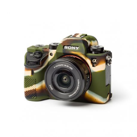 Protezione in silicone EasyCover custodia morbida camera case per Sony A9 Camouflage