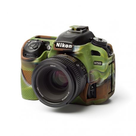 EasyCover custodia protettiva soft in silicone camera case morbido per Nikon D7500 Camouflage