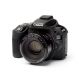 Custodia protezione EasyCover camera case morbido in silicone per Canon 200D Nero