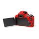 Camera case morbido EasyCover custodia protezione in silicone per Canon 200D Rosso