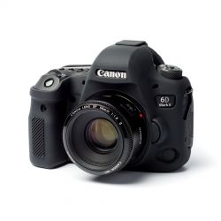 Custodia soft in silicone morbido EasyCover camera case per Canon 6D Mark II Nero