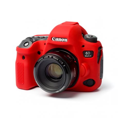 Protezione in silicone morbido EasyCover custodia camera case per Canon 6D Mark II Rosso