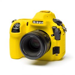 Protezione custodia soft EasyCover in silicone morbido camera case per Nikon D850 Giallo