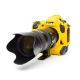 EasyCover case custodia protettiva in silicone per Nikon D5 Giallo