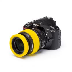EasyCover lens rim in silicone per obiettivo anello paraurti protettivo 67mm giallo